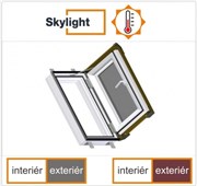 DOBROPLAST - SKYLIGHT LOFT PREMIUM plastový střešní výlez PVC bílá 4/7 - 45/73cm DOBROPLAST - SKYLIGHT LOFT PREMIUM plastový střešní výlez PVC bílá 4/7 - 45/73cm
